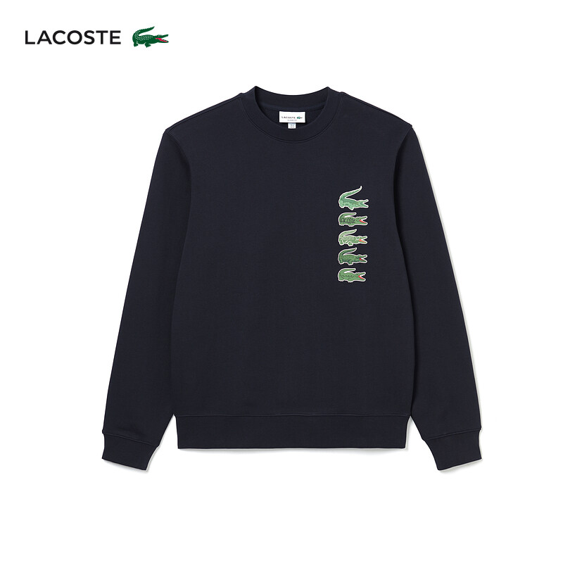 

Толстовка мужская Lacoste с круглым вырезом, темно-синий