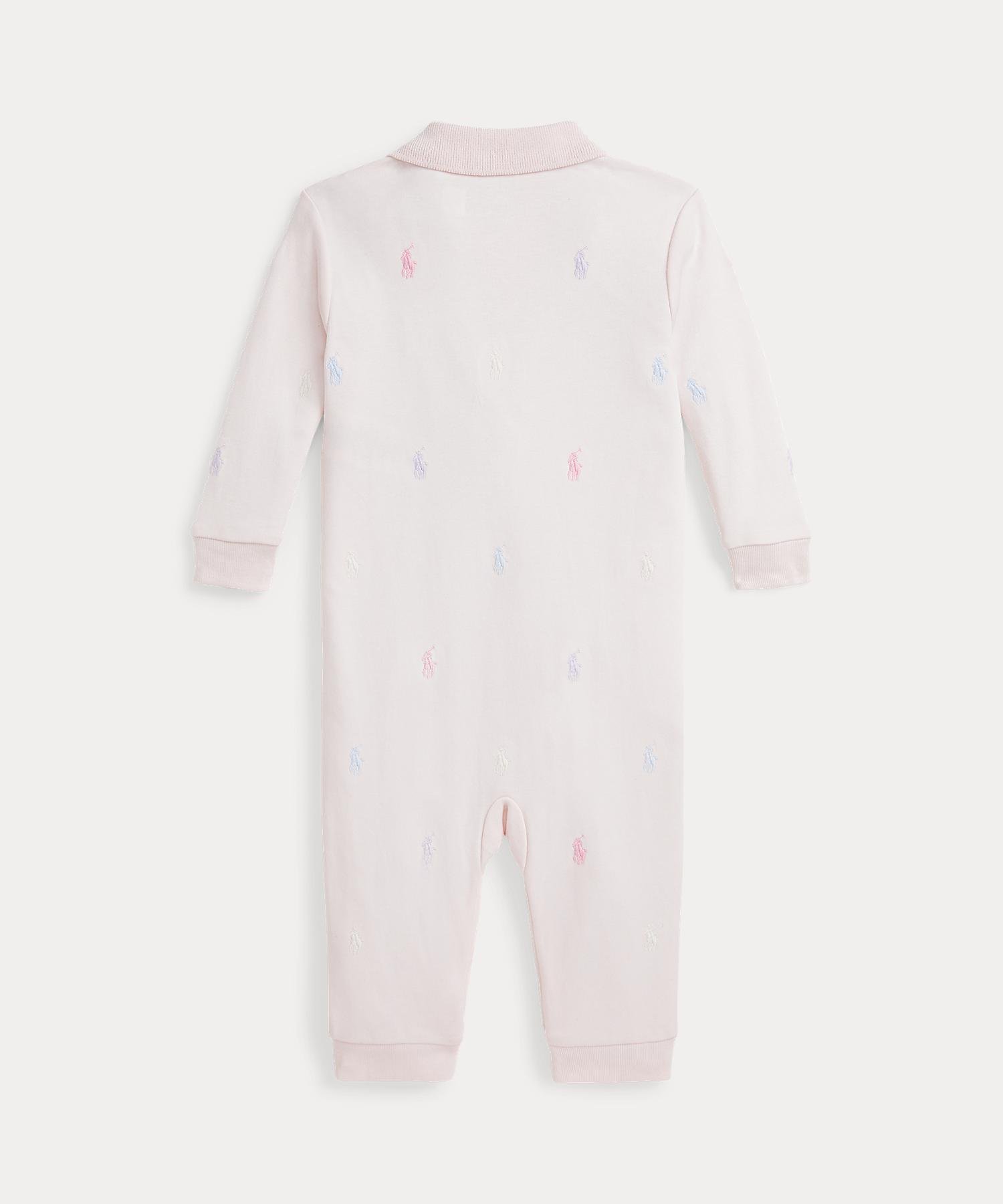 Детский поло пони, мягкий хлопковый комбинезон-поло Polo Ralph Lauren, 650 Pink — фото 2