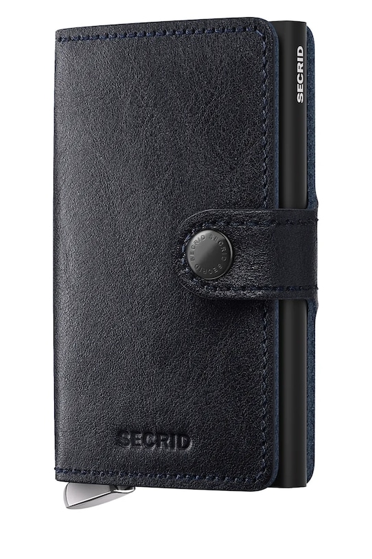 

Кожаный кошелек BASCO Secrid, темно-синий