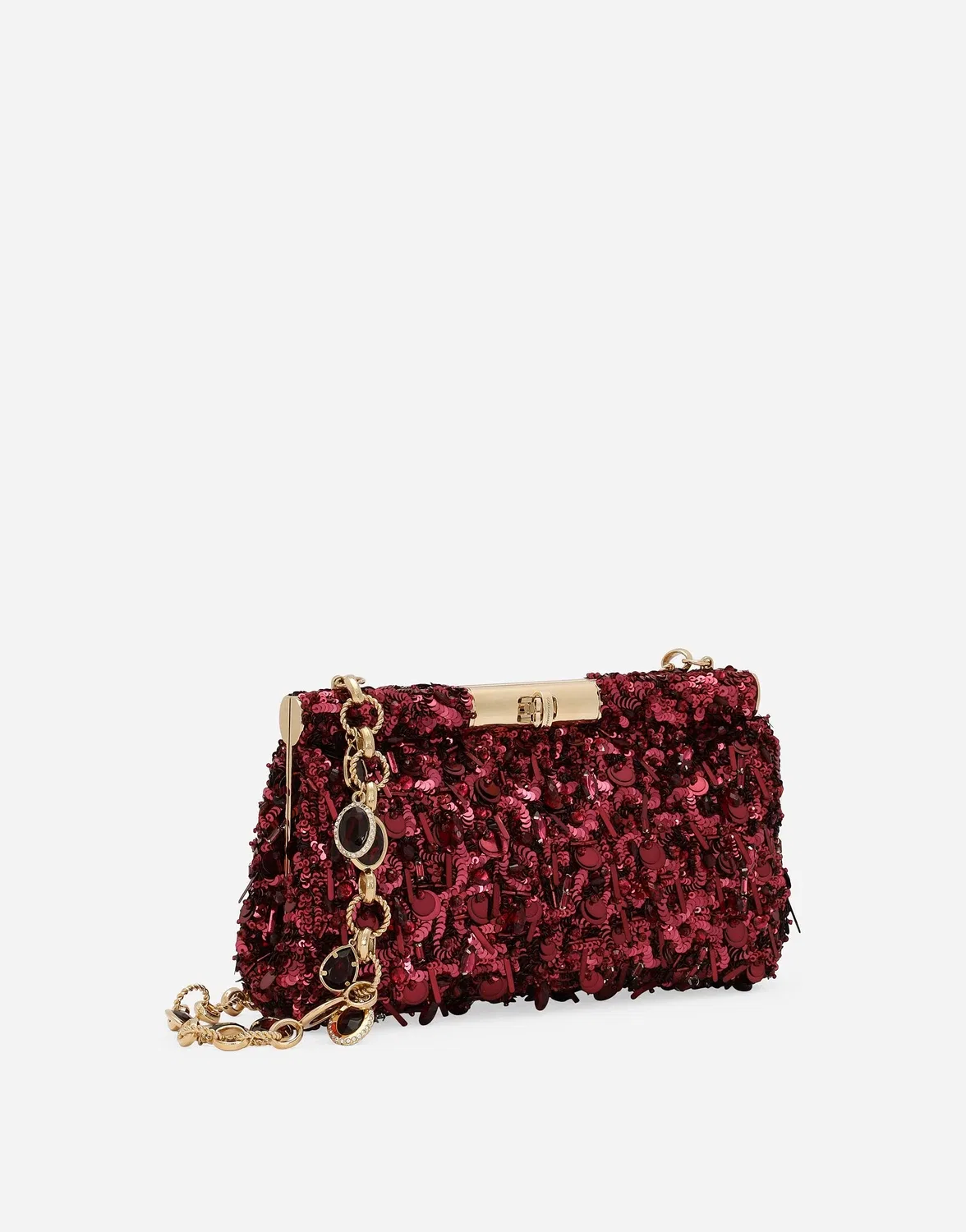 Сумка на плечо Medium Marlene DOLCE & GABBANA, бордовый — фото 3