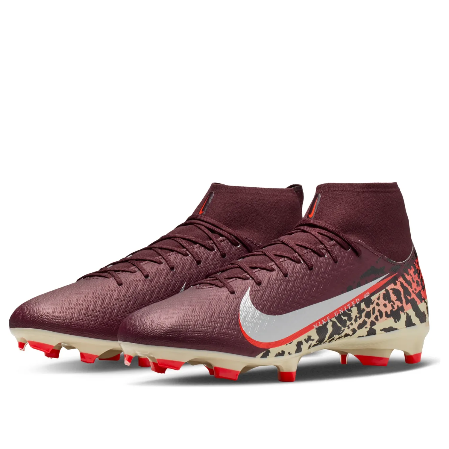 Кроссовки Nike Mercurial Superfly 10 Academy MG 'United 003 Pack', бордовый — фото 4
