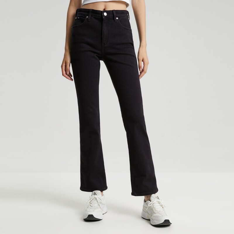 

Джинсы потертые женские Calvin Klein Jeans с завышенной талией, черный