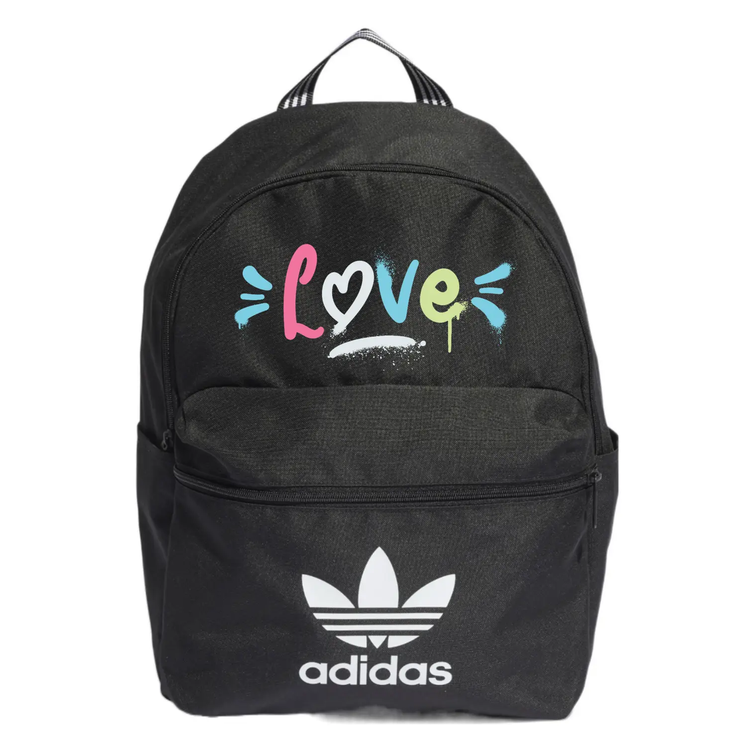 

Adidas Originals Полиэстеровый рюкзак обычный унисекс черный, Love