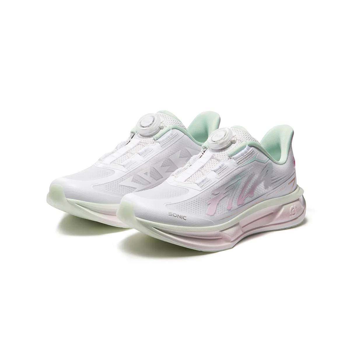 Кроссовки беговые FILA Performance FPH Fabric Cushioning Rebound Breathable White/Misty Verdant Green детские FILA KIDS, FILA White/Misty Verdant Green — фото 4
