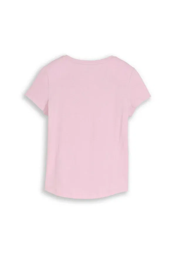 Футболка Tom Tailor basic t-shirt с V-образным вырезом, холодный розовый — фото 2
