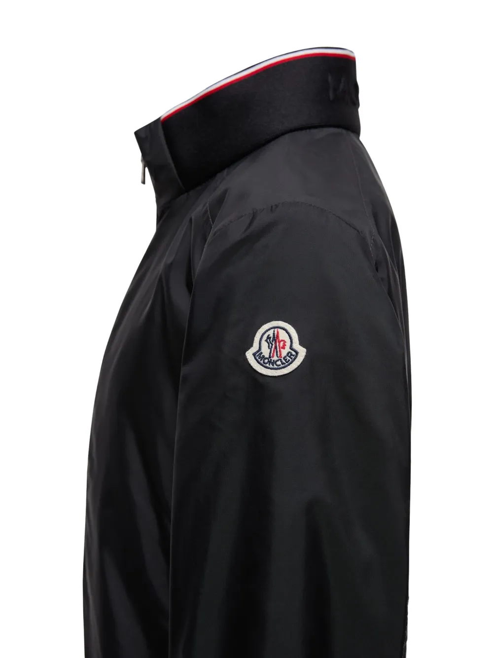 Куртка на молнии с нашивкой-логотипом Moncler Enfant, черный — фото 3