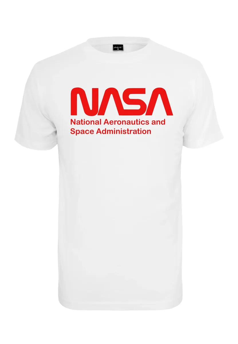 

Футболка MisterTee "Мужская футболка MisterTee с логотипом NASA Wormlogo", белый