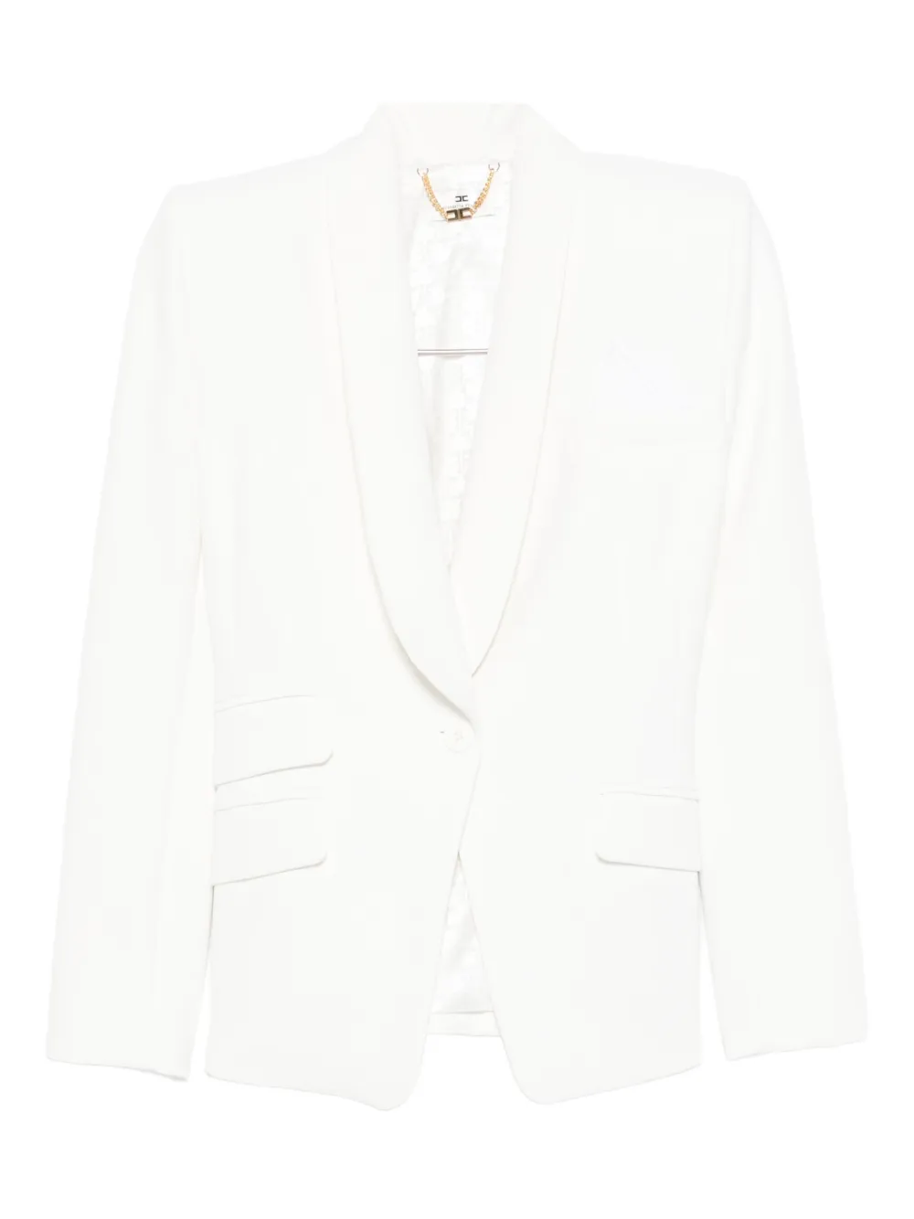 

Костюм с лацканами-шалькой Elisabetta Franchi, белый