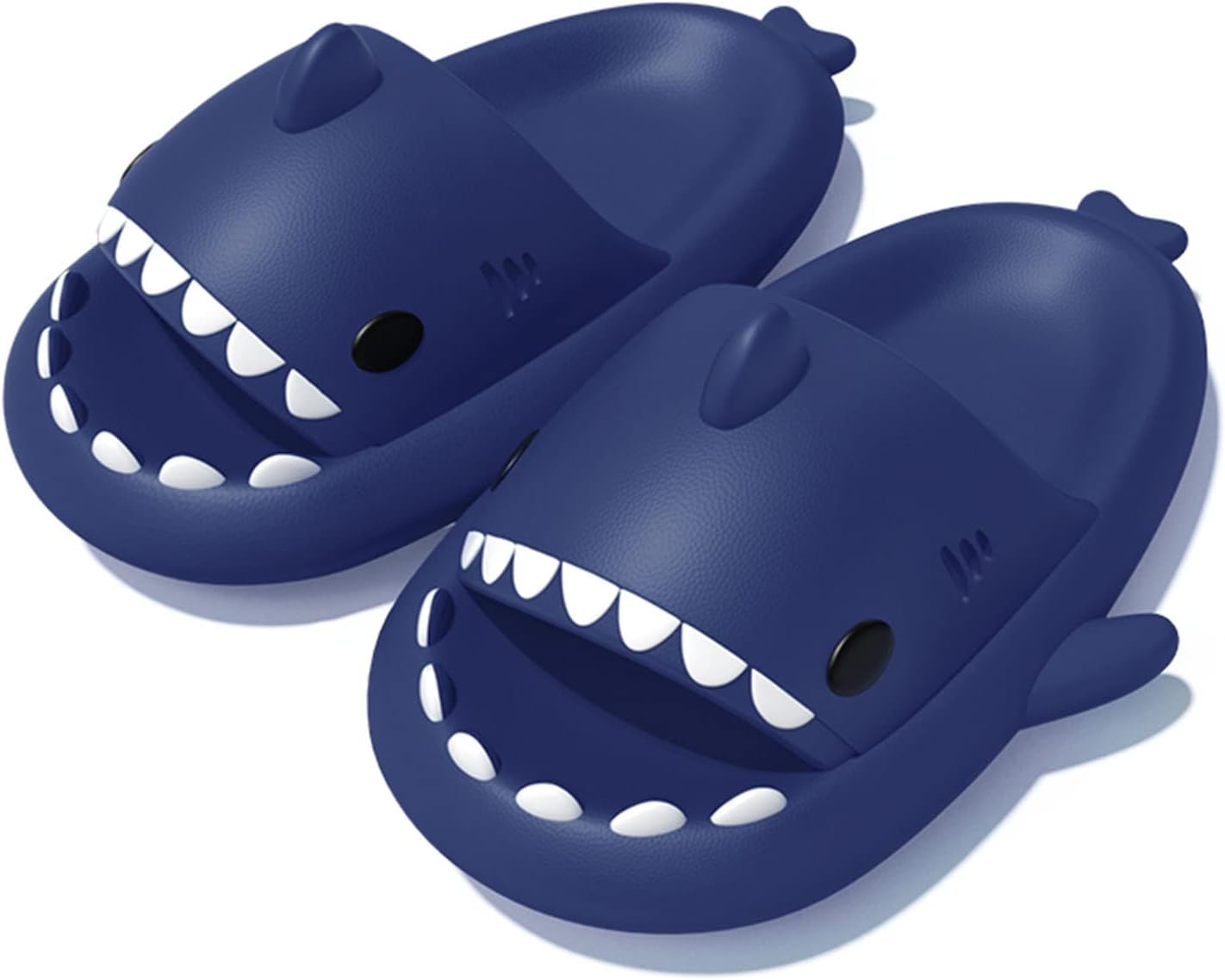 

Сланцы Zureto Shark унисекс - милые радужные облачные акулы для женщин и мужчин взрослых, темно-синий