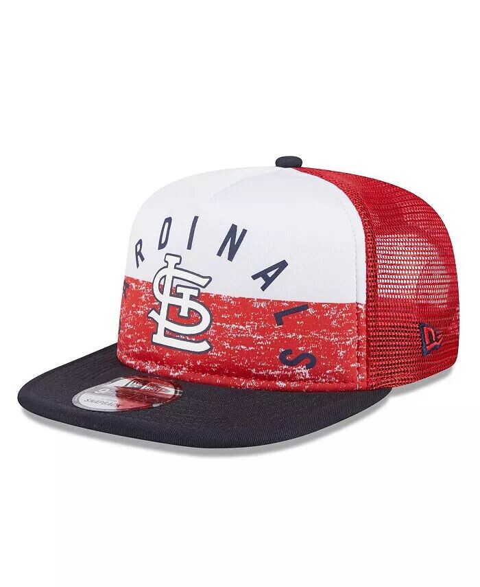 

Мужская белая/красная кепка St. Louis Cardinals Team из пенопласта с А-образной рамкой Trucker 9Fifty Snapback New Era, белый