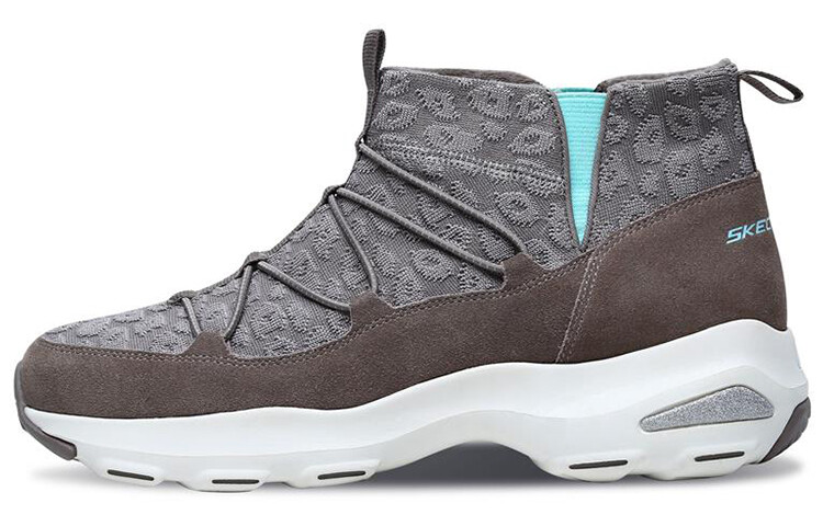 

Зимние ботинки женские серые Skechers