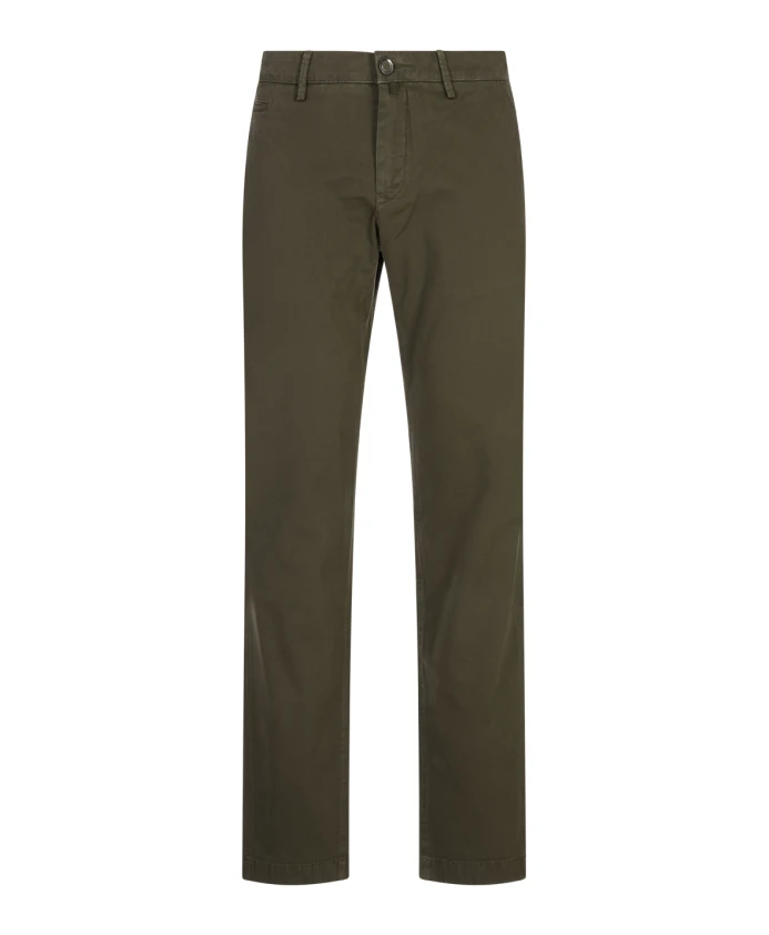 

Узкие зеленые брюки-чинос Jacob Cohã«N, зеленый