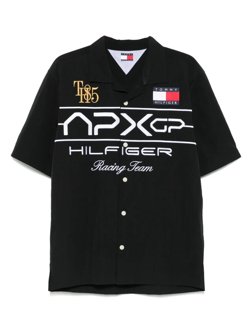 

Рубашка с короткими рукавами из коллаборации с Mercedes Tommy Hilfiger, черный