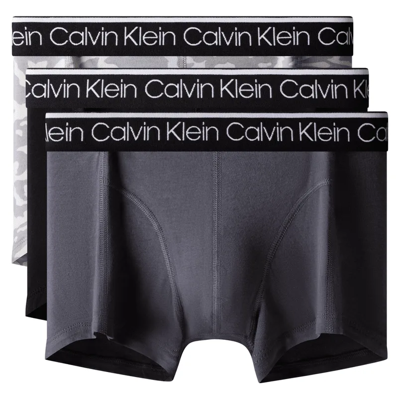Мужские трусы 3 шт Calvin Klein, ENR-Deep Sea Blue — фото 4