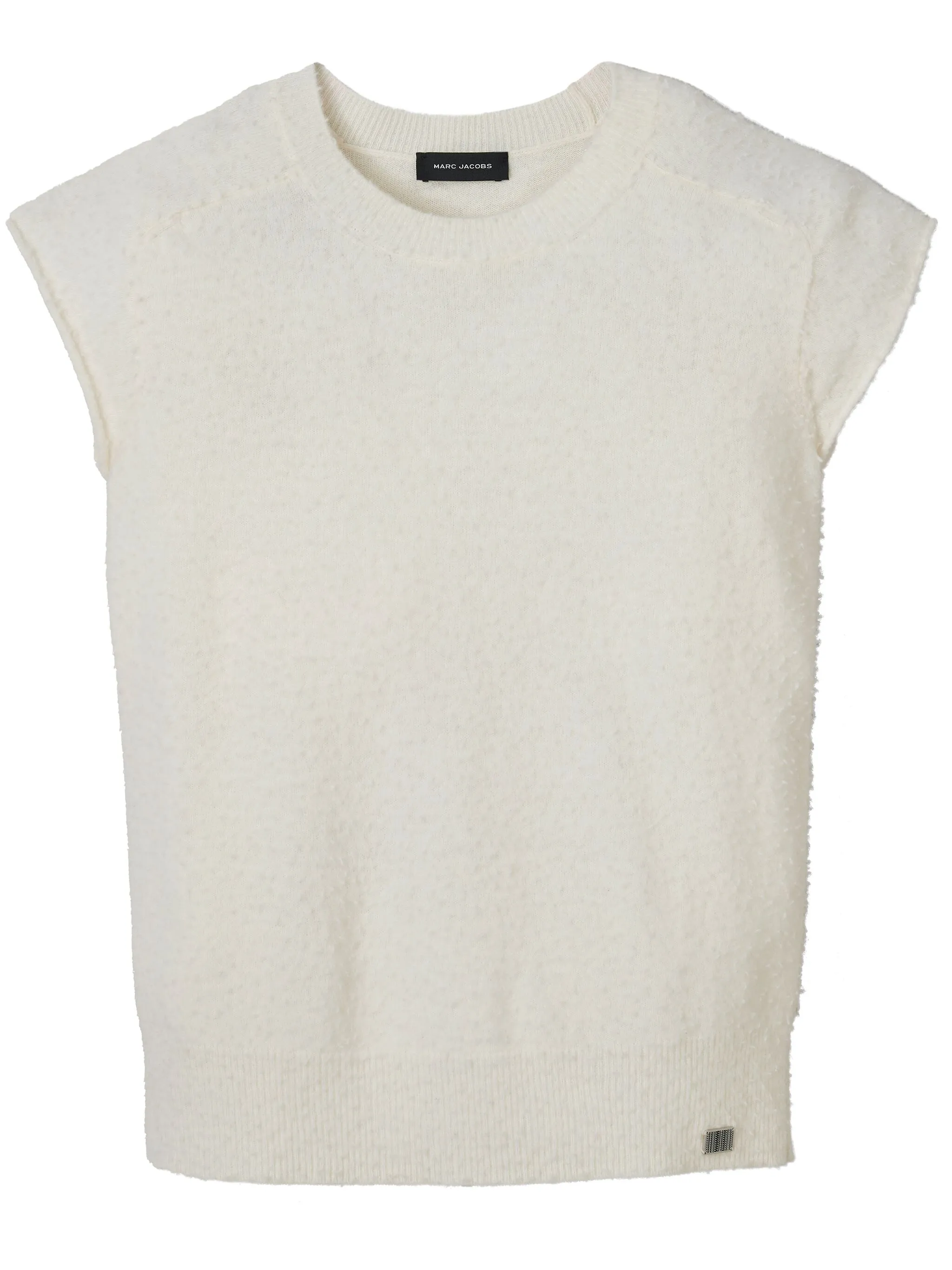 

Шерстяной жилет Pilled с рукавами кап Marc Jacobs, белый