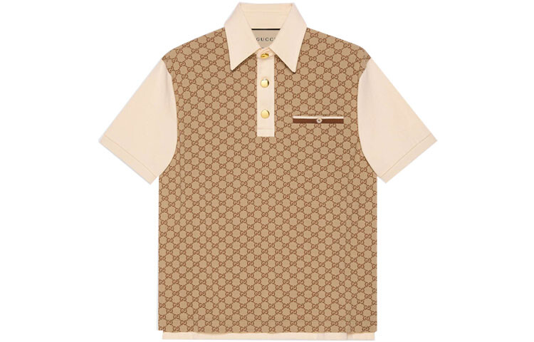 

Рубашка поло мужская хаки Gucci, хаки
