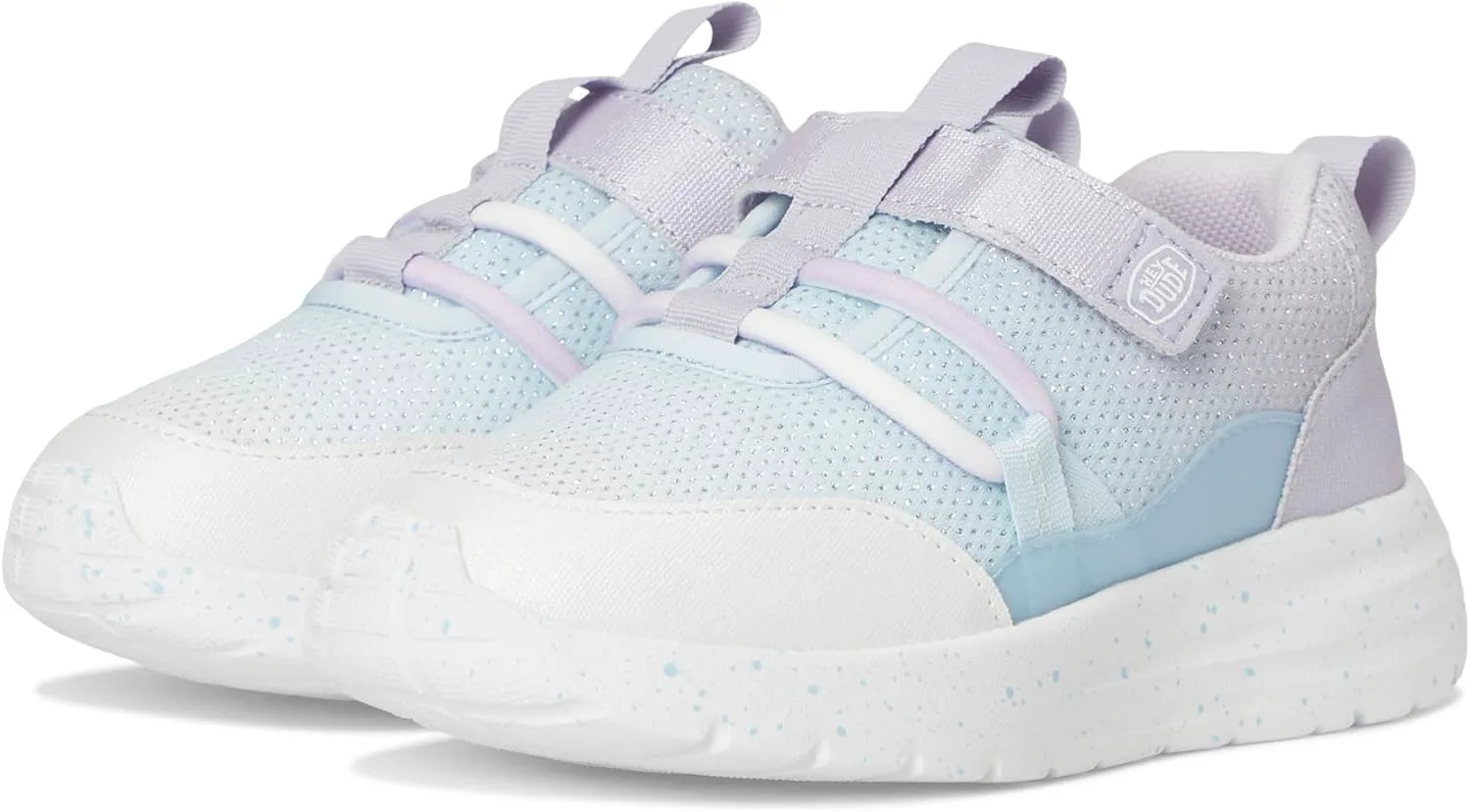 Кроссовки HEYDUDE Unisex-Child Sirocco Trek Ac Shimmer (для малышей), синий/сиреневый/мультиколор