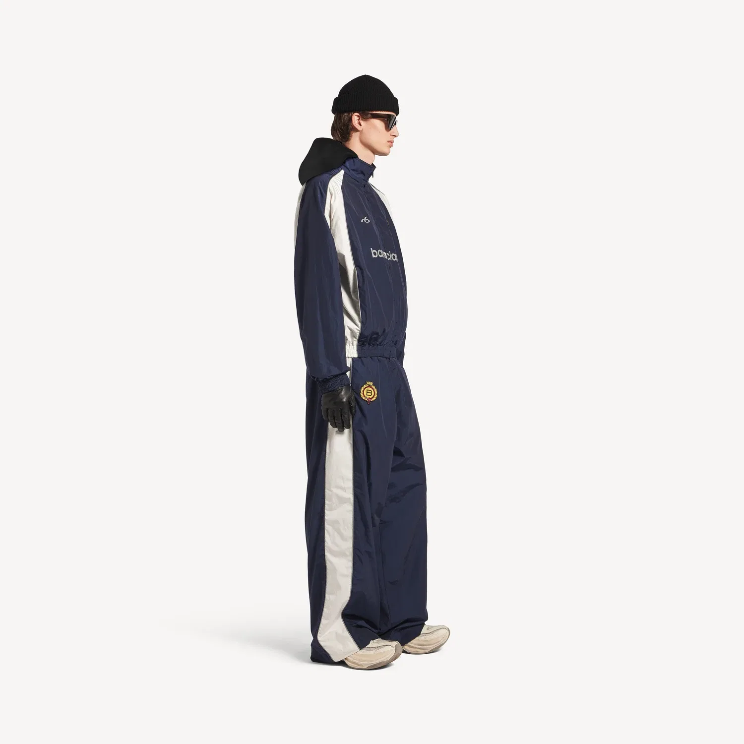 Мужская куртка от спортивного костюма для футбола в цвете морской волны Balenciaga, синий — фото 3