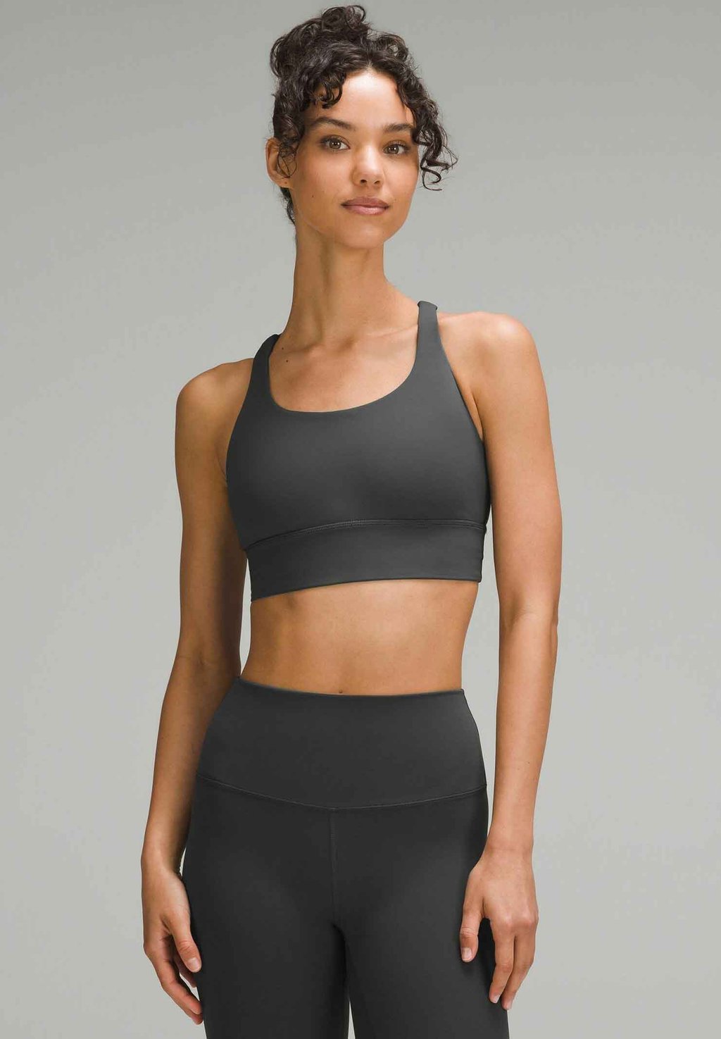 

Спортивный бюстгальтер средней поддержки ENERGY LONGLINE lululemon, серый