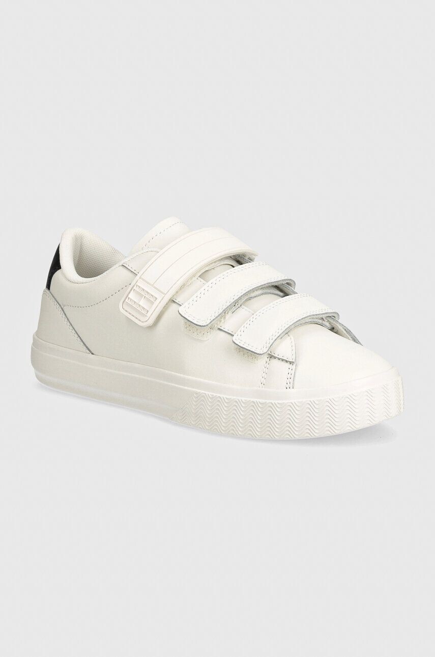 

Кожаные кроссовки Tommy Jeans TJW CUPSOLE VELCRO SNEAKER, белый