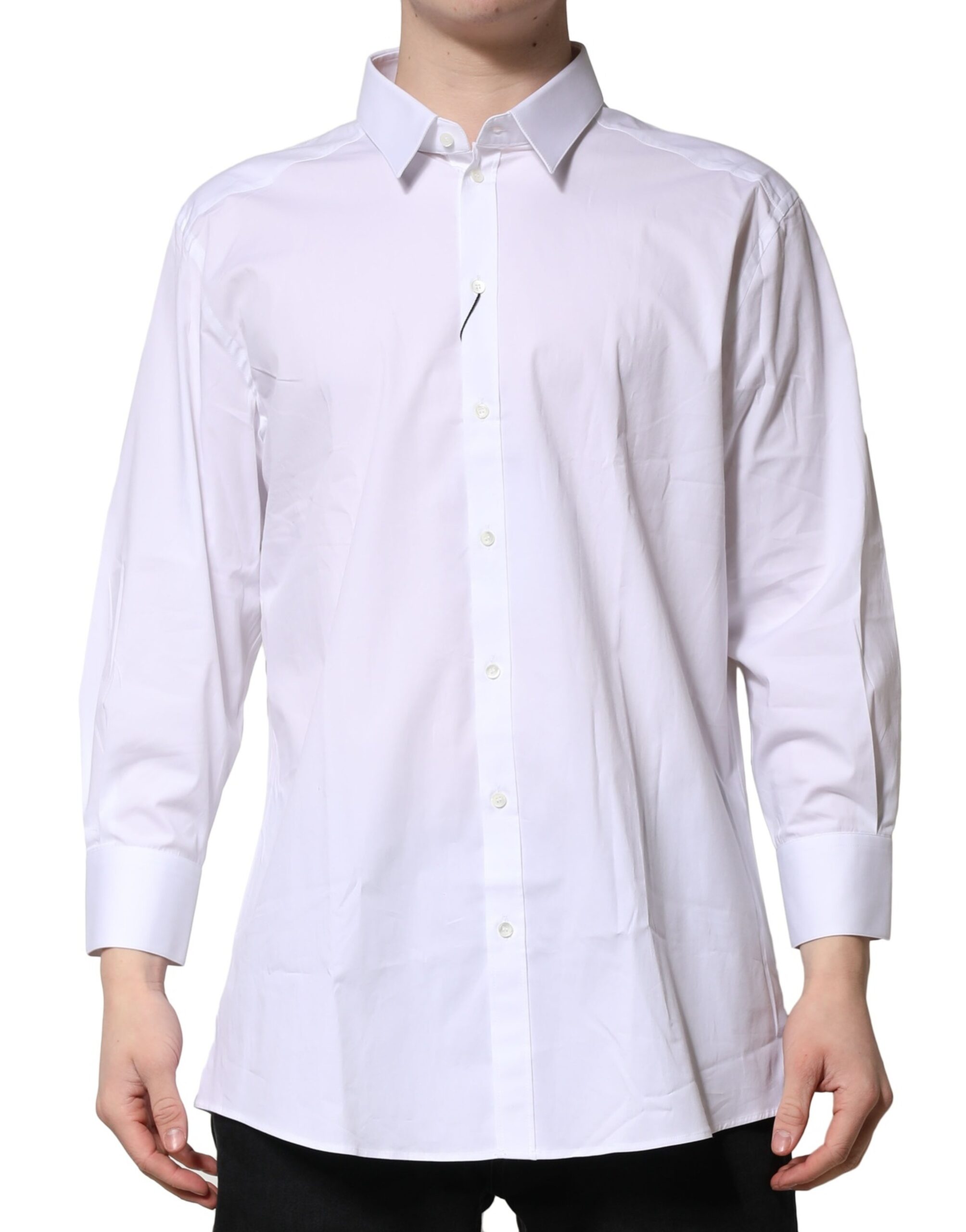 

Белая рубашка с длинными рукавами, строгая рубашка Dolce & Gabbana, White