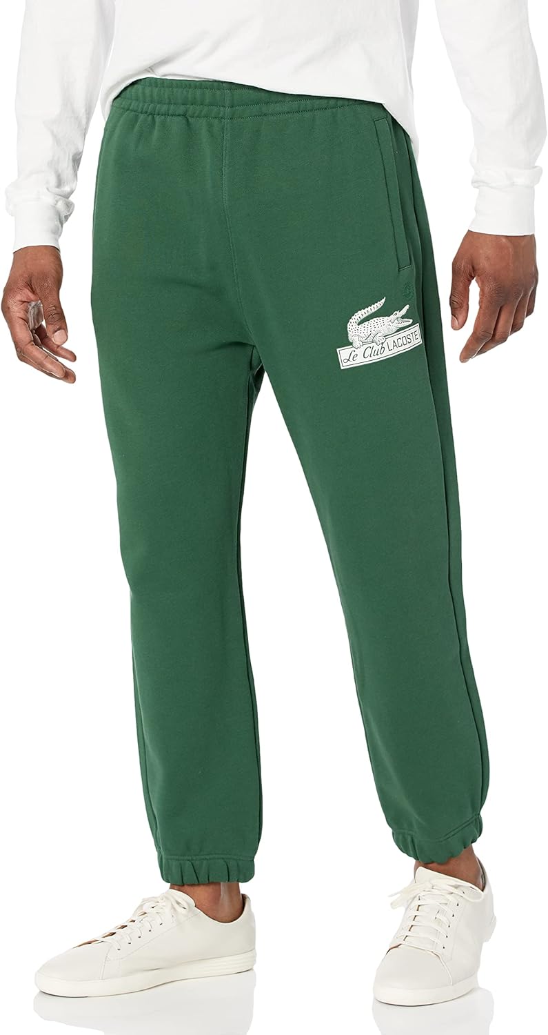

Lacoste мужские спортивные брюки Relaxed Fit с регулируемой талией, Green