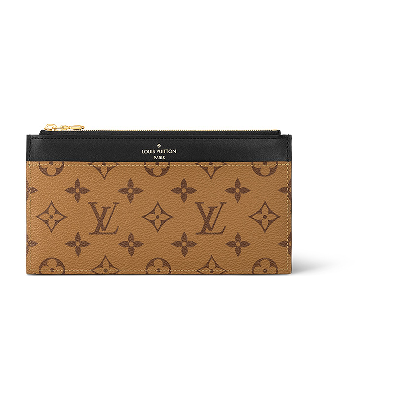 

LOUIS VUITTON Клатч-сумка из коровьей кожи с монограммой и обратным покрытием, унисекс, коричневого цвета