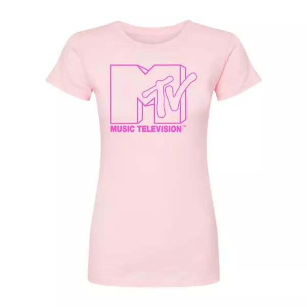 

Футболка Juniors с розовым логотипом MTV Licensed Character, розовый