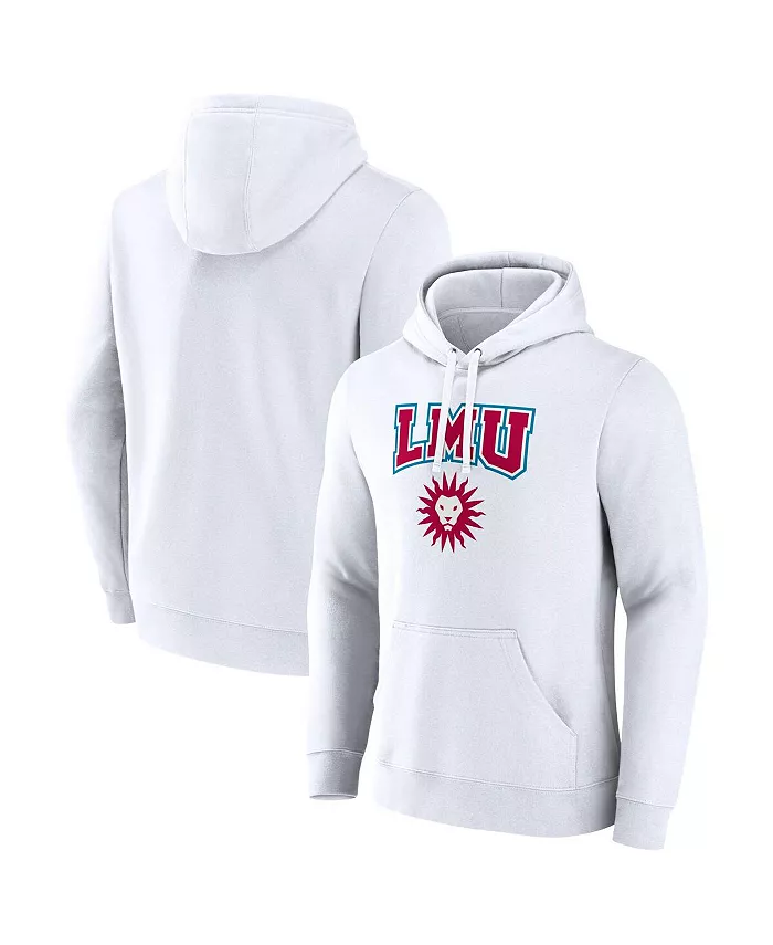 

Мужская белая толстовка с капюшоном Loyola Marymount Lions с основным логотипом Fanatics
