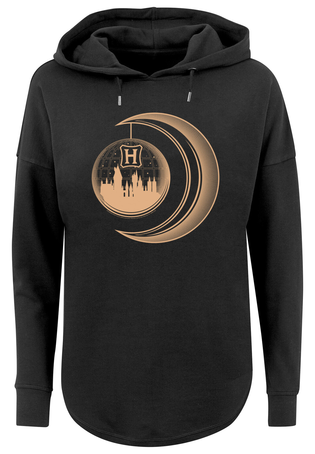 

Свитер F4NT4STIC Oversized Hoodie Harry Potter Hogwarts Moon, черный