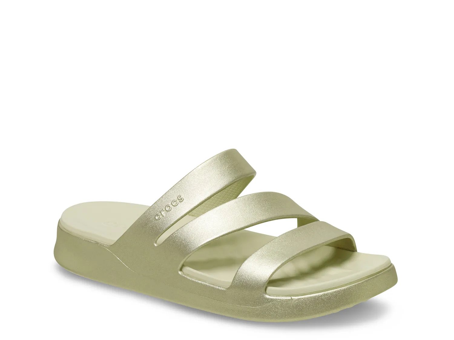 Сандалии Crocs Getaway Strappy Sandal - Women's, Champagne Metallic