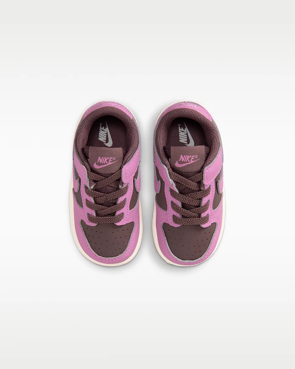 Кроссовки Nike Dunk Low для малышей, Tattoo/Pale Ivory/Light Magenta — фото 4