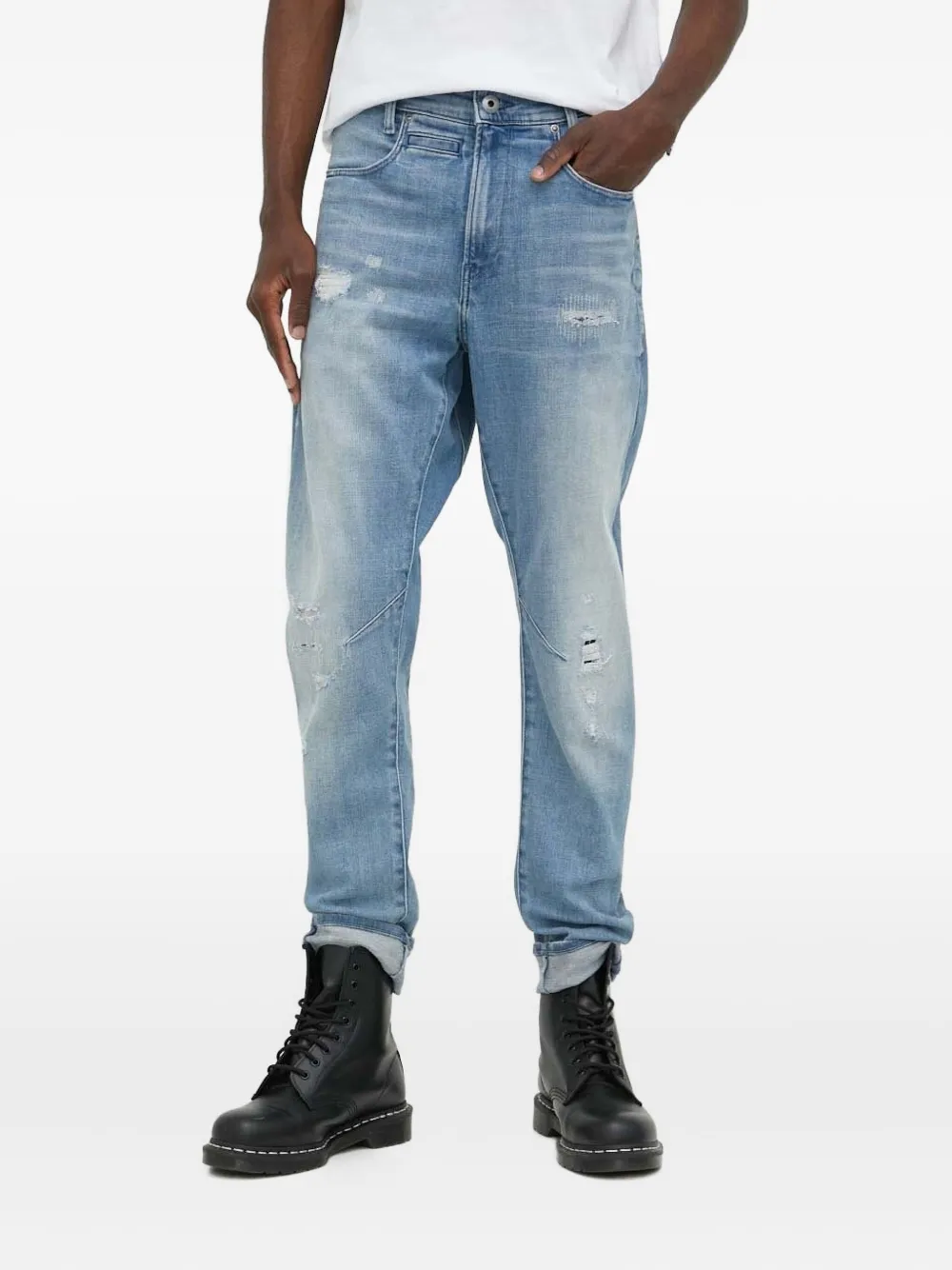 

Потертые джинсы G-Star RAW, синий