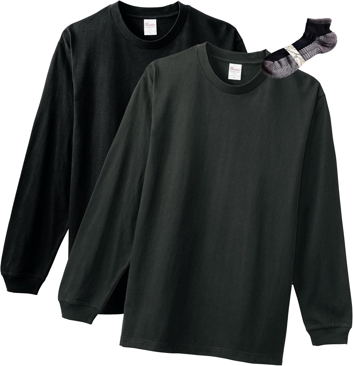 

Мужская футболка с длинным рукавом Printstar 00110-CLL, однотонная, плотность ткани 5,6 унций, черный