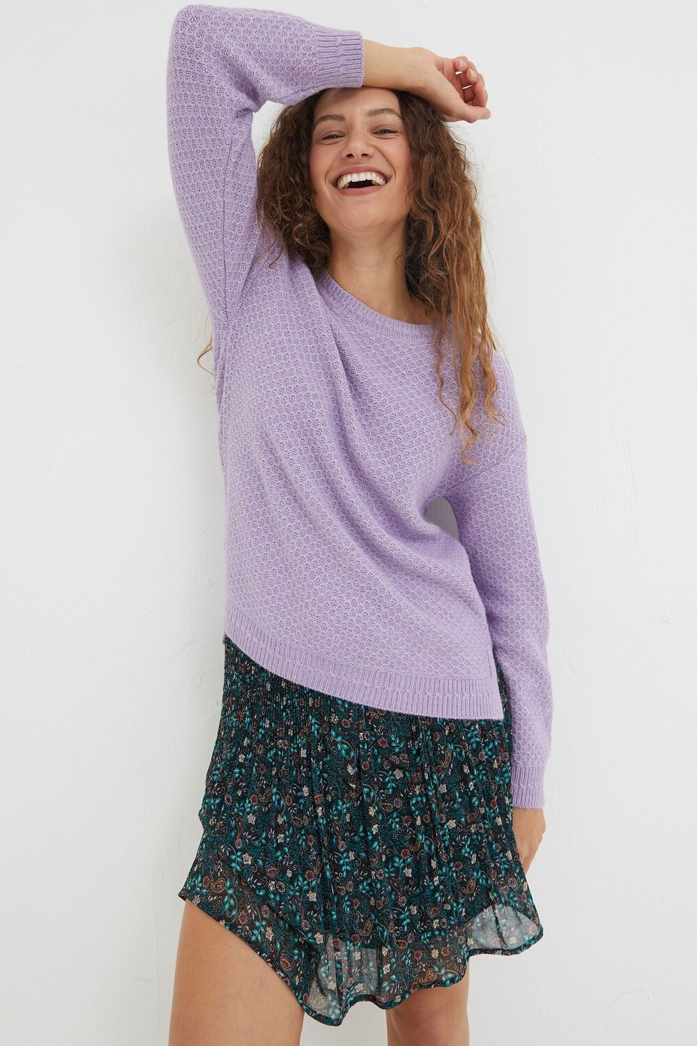 

Свитер FatFace Ellie с круглым вырезом Fat Face, фиолетовый