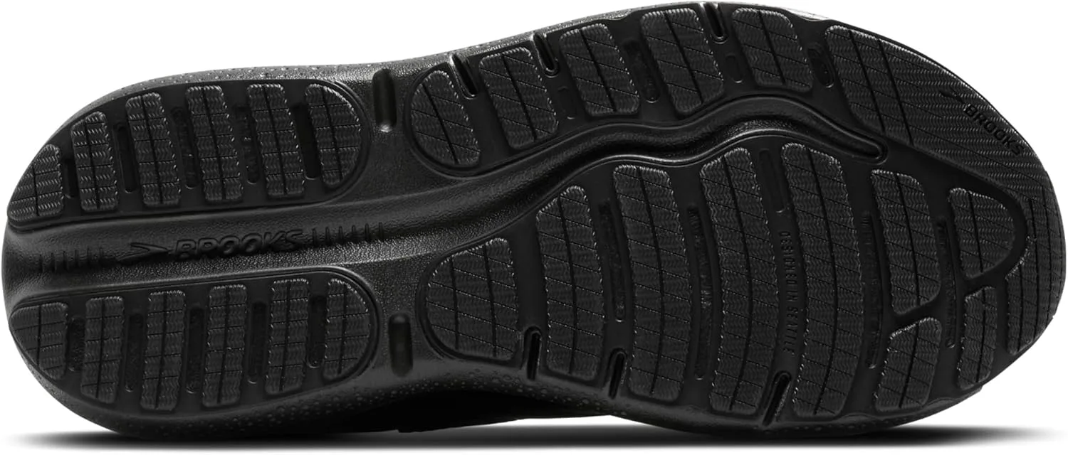 Мужские кроссовки Brooks Ghost Max из замши и кожи нейтральной модели для бега и ходьбы, черный — фото 4