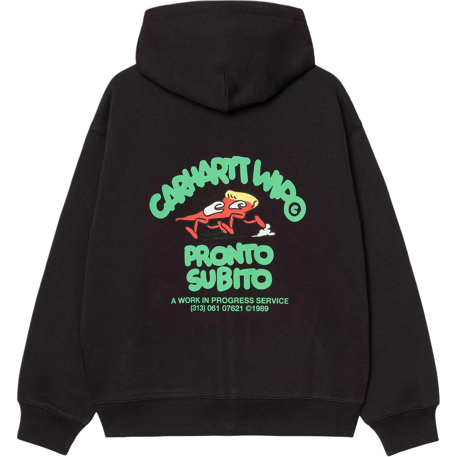

Carhartt WIP Толстовка с логотипом на молнии, Black