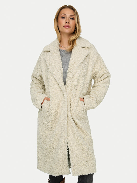 

Шуба стандартного кроя Only, бежевый