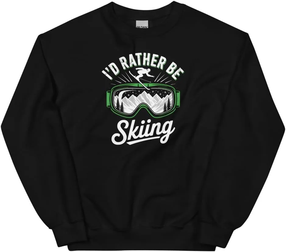 

Свитшот Ski Jumper с дизайном гор и очков Night Mountain ThaLiStore