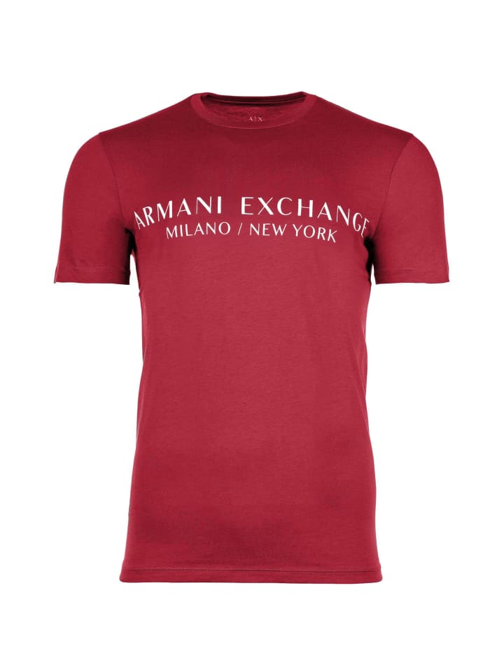 

Футболка Armani Exchange, цвет cardinal