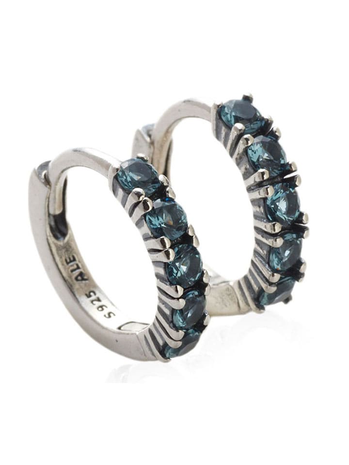 

Pandora Серебряные серьги-кольца с кристаллами