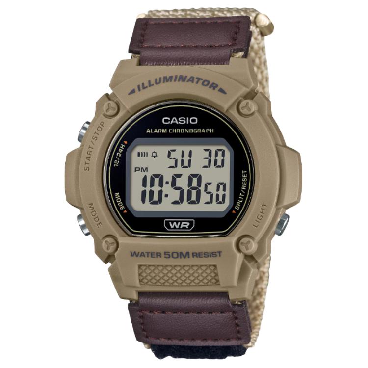 

Мужские серые часы W-219HB-5AV CASIO