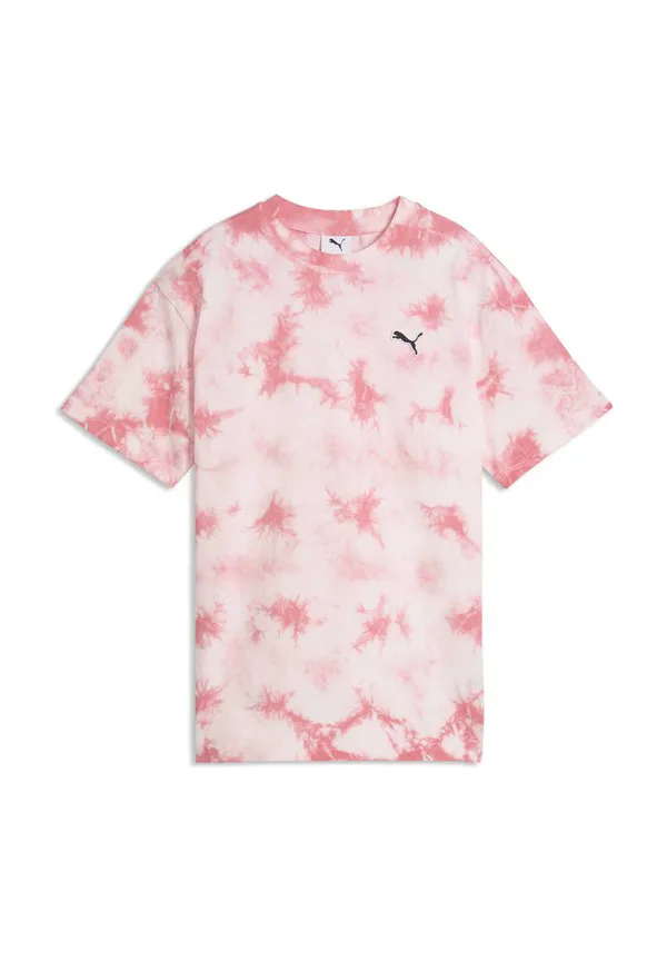 Футболка essentials в стиле casual с принтом тай-дай Puma, Wild Pink