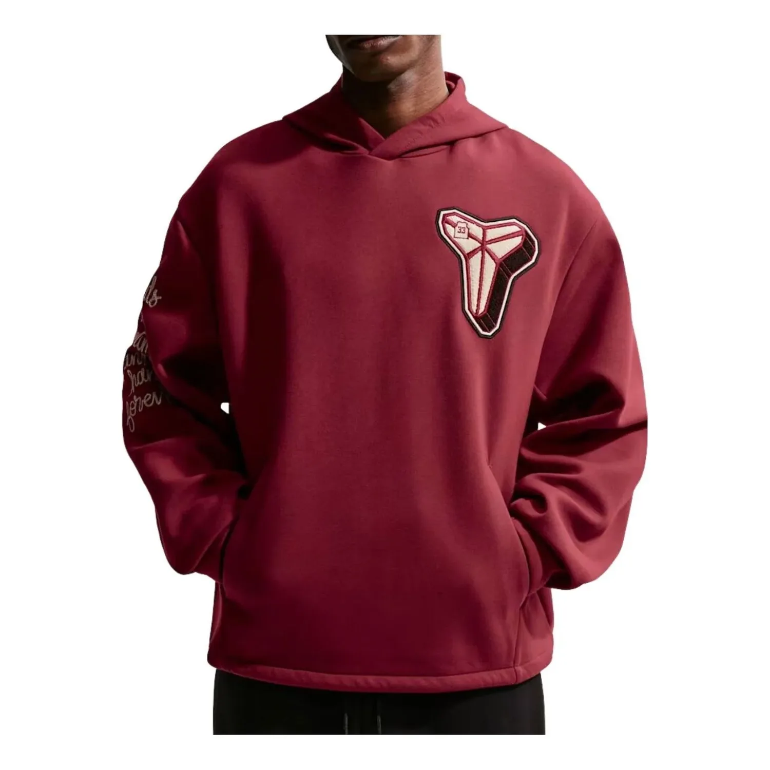 Худи Nike Kobe Dri-FIT Fleece 'Team Red Coconut Milk', бордовый