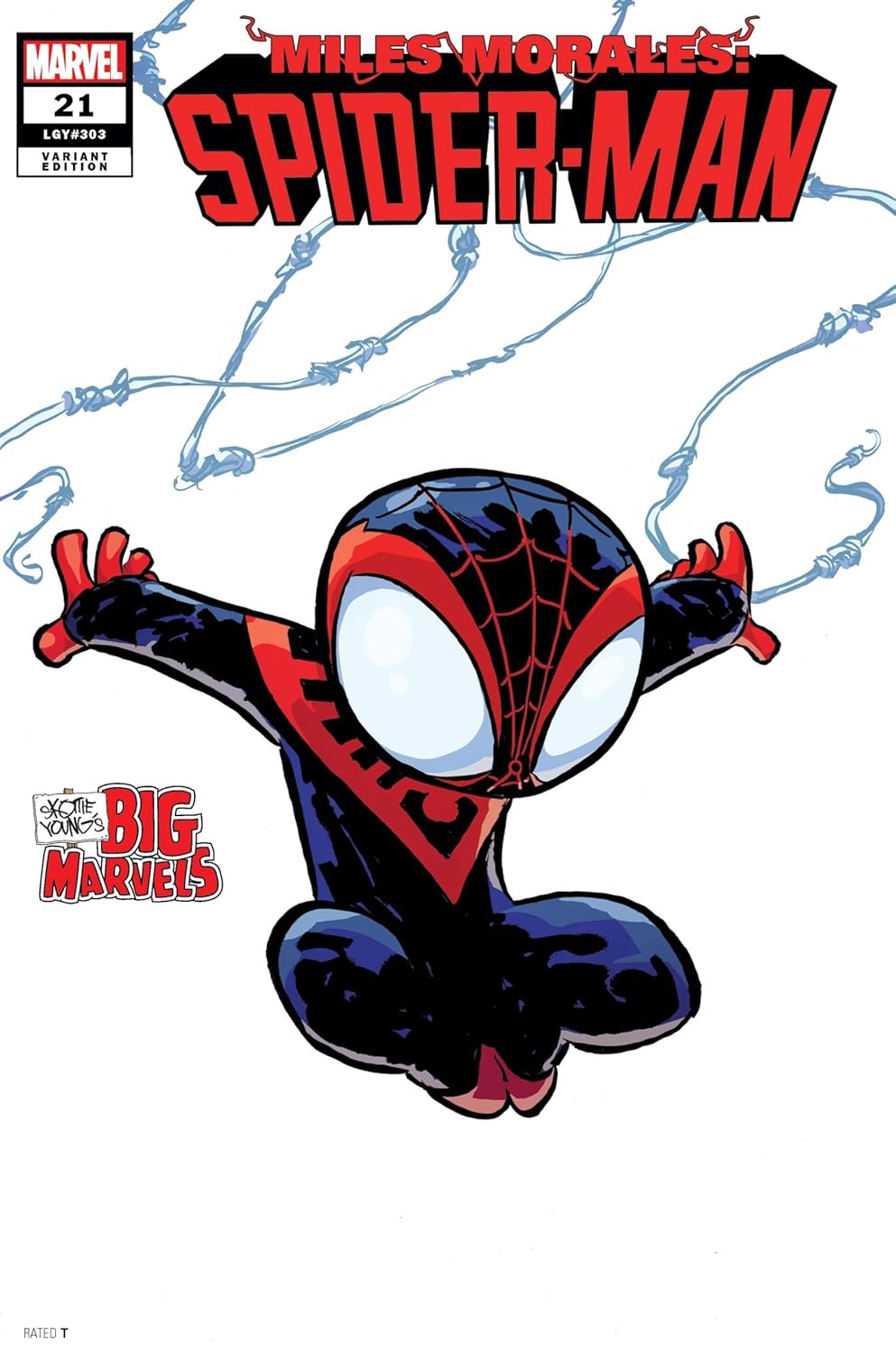 

Miles Morales: Spider-Man #21 Big Marvels Variant Cover by Skottie Young with Rated Comics Acrylic Backer (Rated Comics)