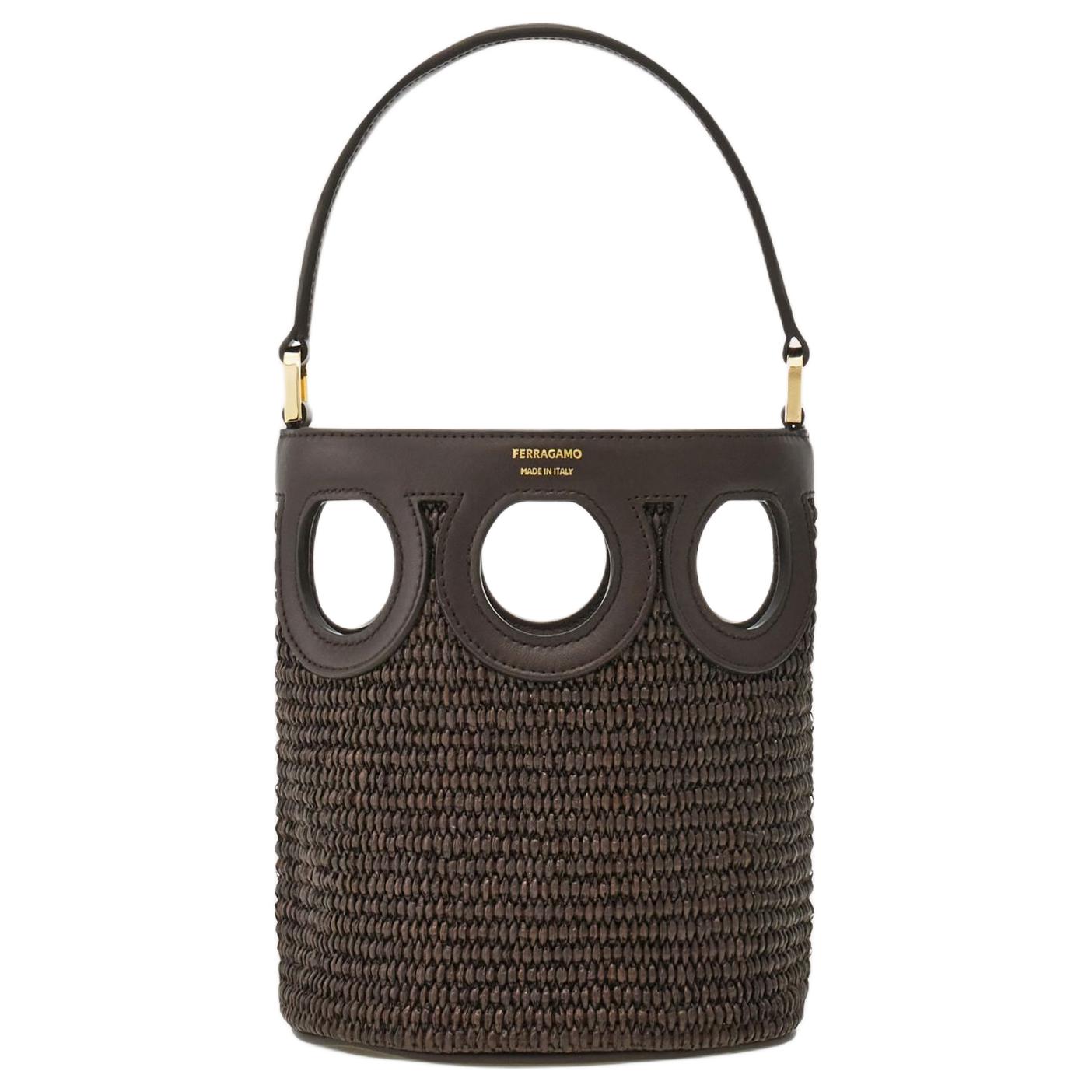 

Ferragamo Мини-сумка из рафии