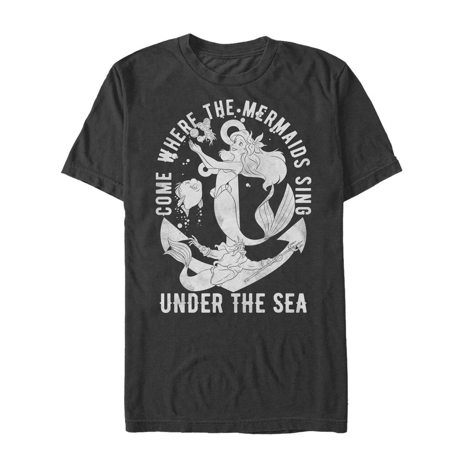 

Мужская футболка Disney's The Little Mermaid Hip Mermaid Licensed Character