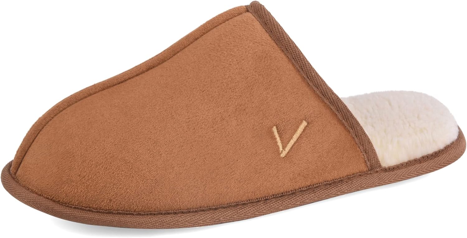 

Мужские домашние тапочки с микрофиброй, с мемори-пеной, шлепанцы-слипоны для дома и улицы Vansarto, коричневый