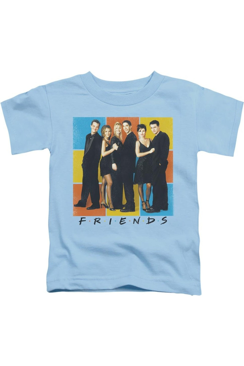 

Футболка Friends с цветными блоками для детей Gildan, светло-голубой
