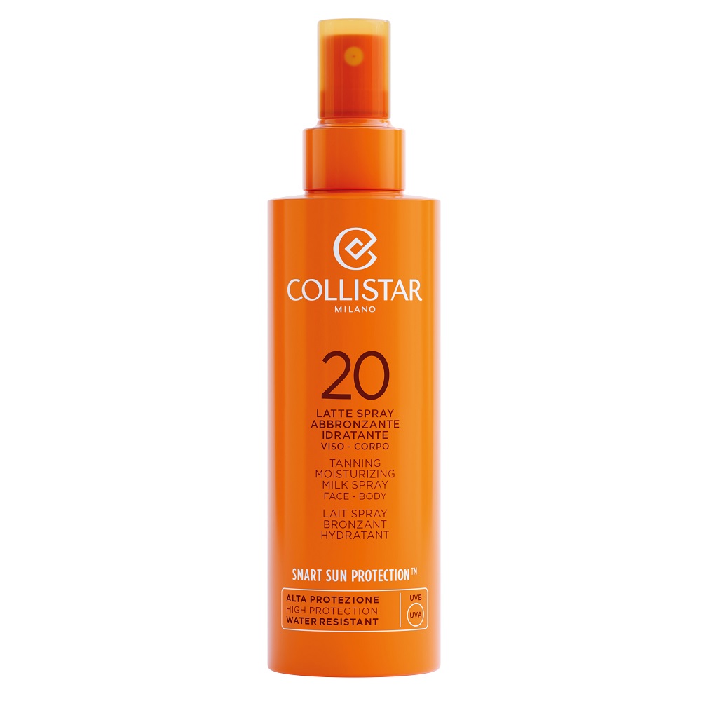 

Молочко-Спрей для тела и лица с SPF20 tanning moisturizing milk spray spf 20 Collistar, 200 мл